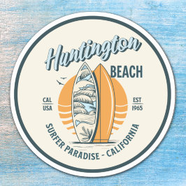 Adesivo Huntington Beach California Surfer Paradise