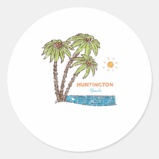 Adesivo Huntington Beach, California Surfing Vi