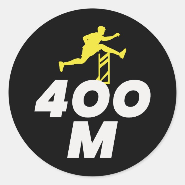 Adesivo Hurdles Hurdling Running Atletas Runner (Frente)