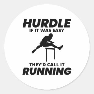 Adesivo Hurdles Hurdling Running Atletas Runner