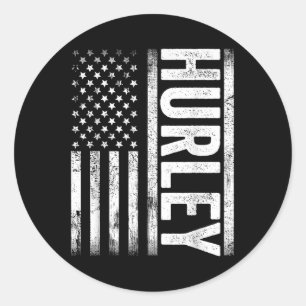 Adesivo Hurley Ky Vintage Norte-Americano Bandeira Retro F