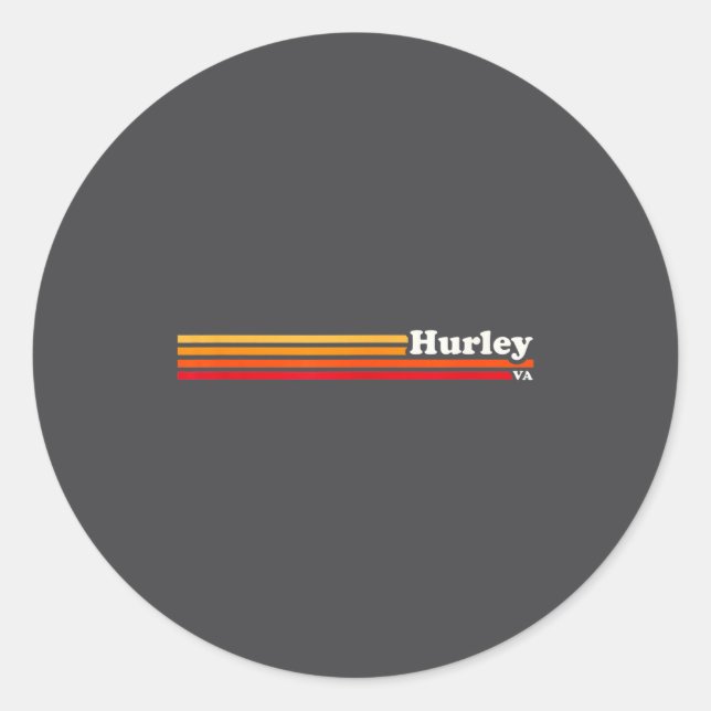 Adesivo Hurley, Ky Vintage Sunset Retro  (Frente)