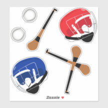 Hurling Gaelic Sports Sticks Balls and Helmets