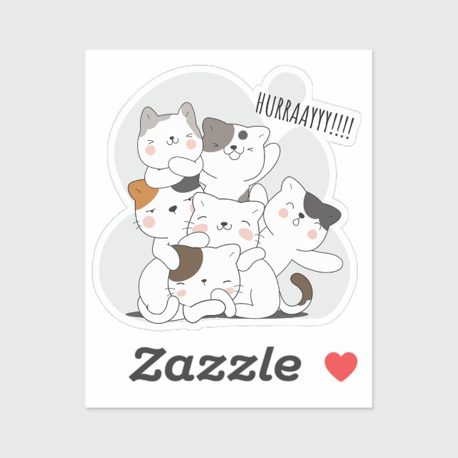 ADESIVO HURRAAYY (Folha)