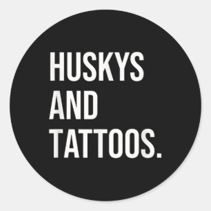 Adesivo Huskys E Tattoos Proprietário Do Rouco Cão Cachorr