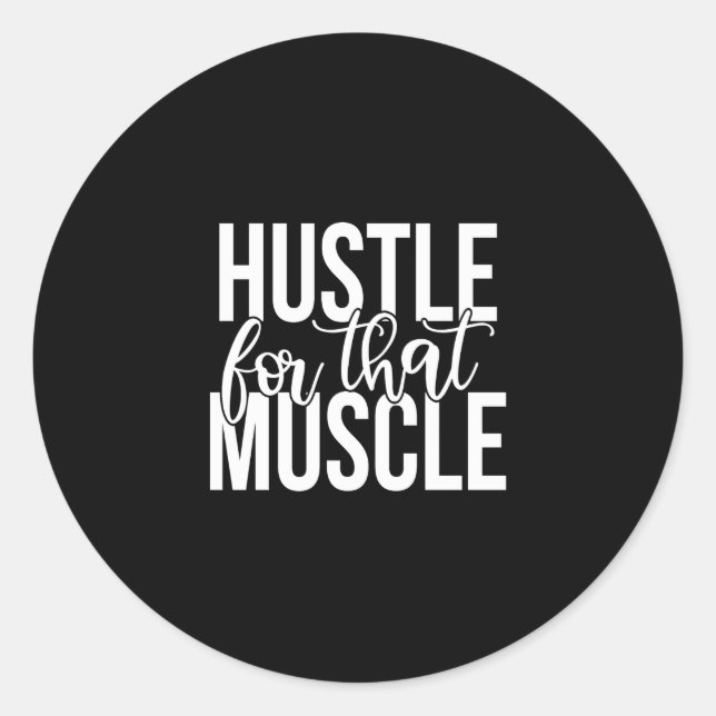 Adesivo hustle for that muscle (Frente)