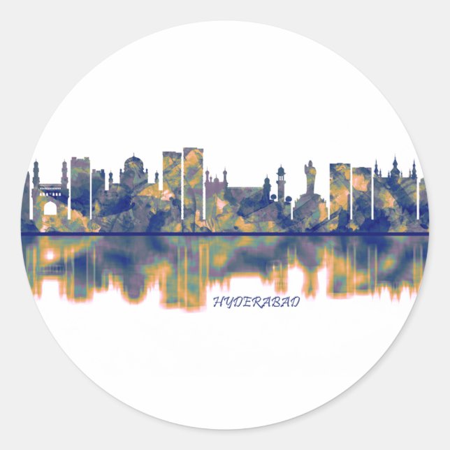 Adesivo Hyderabad Skyline (Frente)