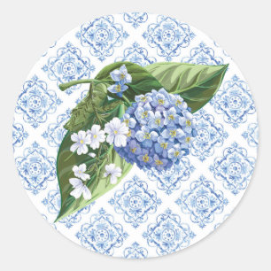 Adesivo Hydrangeas Blue Envelope Seals