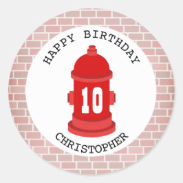 Adesivo Hydrant de incêndio + Festa de aniversário do Tijo