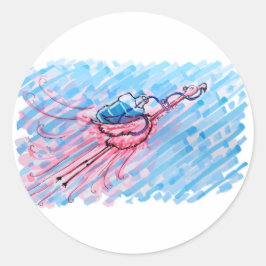 Adesivo Hydrated Flamingo