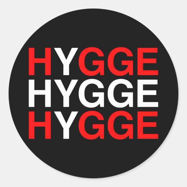 Adesivo HYGGE Danish Flag (Frente)