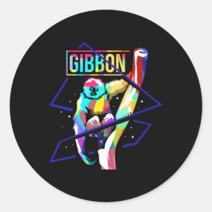 Adesivo Hylobatos Incríveis Menores Ape Gibbons Mo