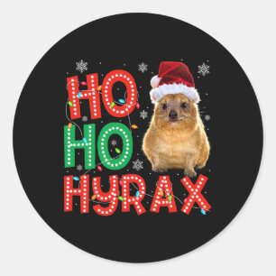 Adesivo Hyraxmas Natal Engraçado Xmas Pajama Hyrax