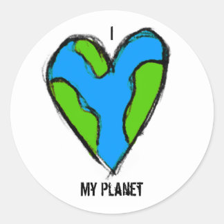 Adesivo I <3 My Planet Sticker