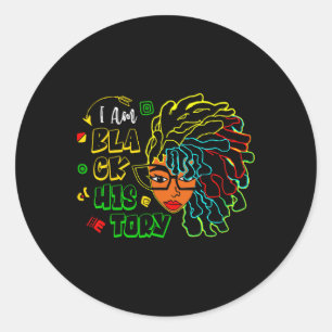Adesivo I Am Black History Month Vin Girl Black Women Ce