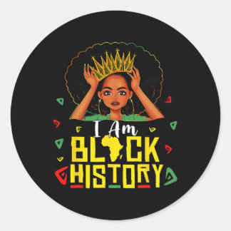 Adesivo I Am Black History Women Girl Black History Month 