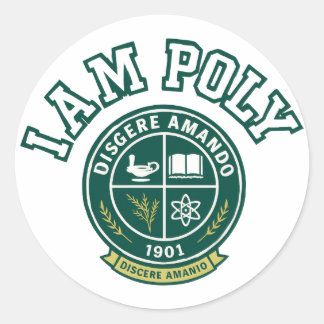 Adesivo I AM POLY Classic Round Sticker