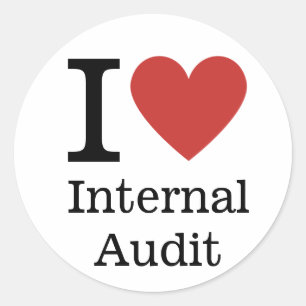 Adesivo I ❤️ Auditoria Interna para Funcionários PERSONALI