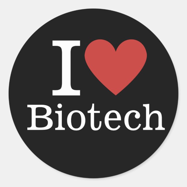 Adesivo I ❤️ Biotech for Students/Faculty CUSTOM (Frente)