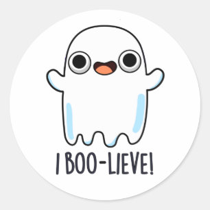 Adesivo I Boo-lieve Funny Positive Ghost Pun