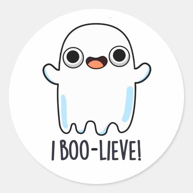 Adesivo I Boo-lieve Funny Positive Ghost Pun (Frente)
