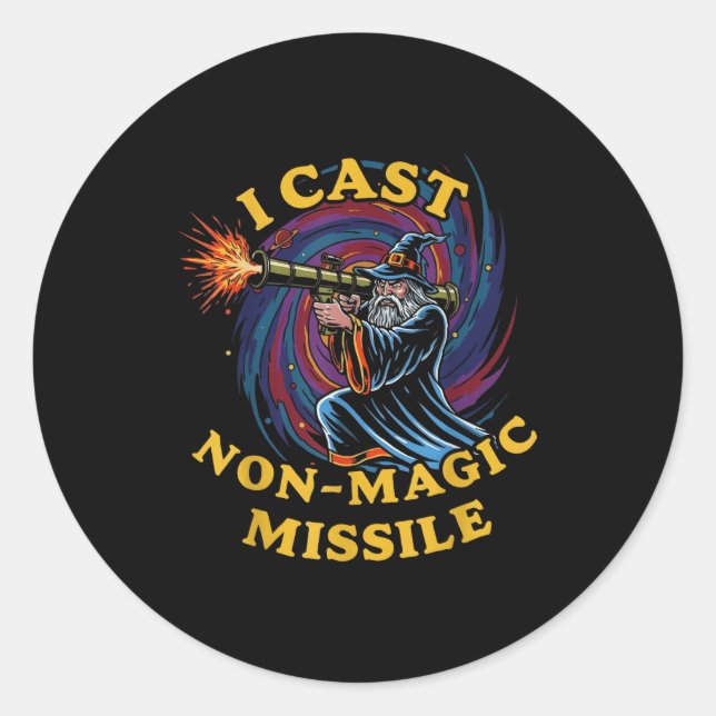 Adesivo I Cast Non-magic Missile Funny Wizard Parody Meme  (Frente)