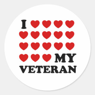 Adesivo I (corações) meu Veterano