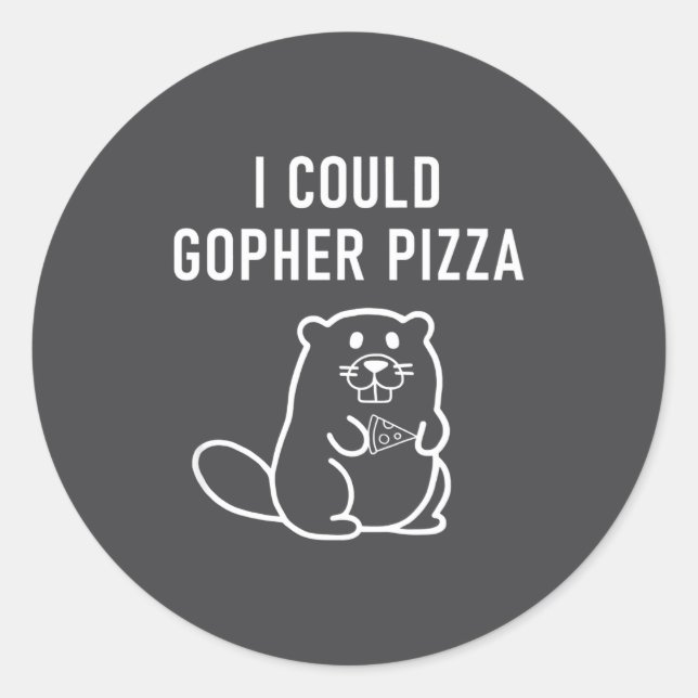 Adesivo I Could Gopher Zza Funny Puns Jokes Sarcastic _1  (Frente)