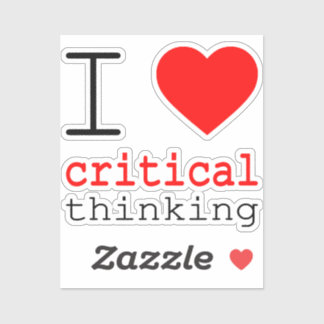 Adesivo I ❤️ critical thinking vinyl stickers