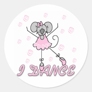 Adesivo I Dance Mouse Balé Sticker
