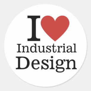 Adesivo I ❤️ Design industrial para estudantes/docentes PE