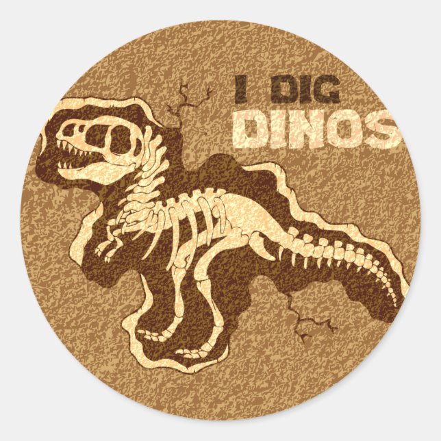 Adesivo I Dig Dinos (Frente)
