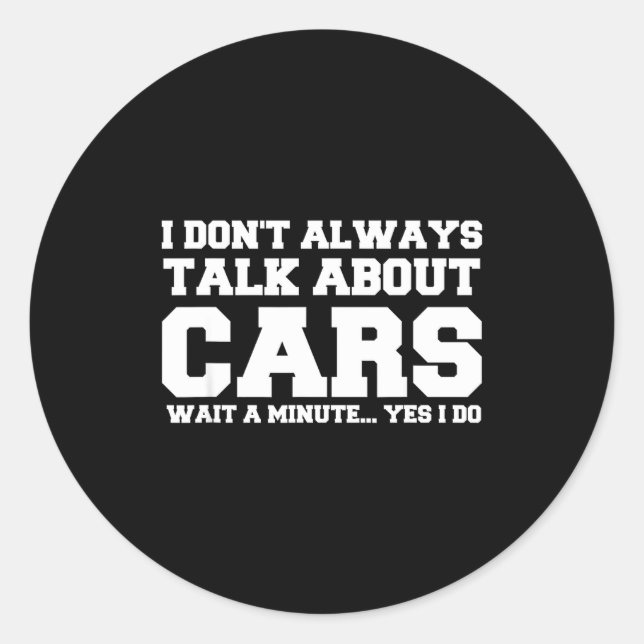 Adesivo I Don't Always Talk About ... Car Detailing &amp;  (Frente)