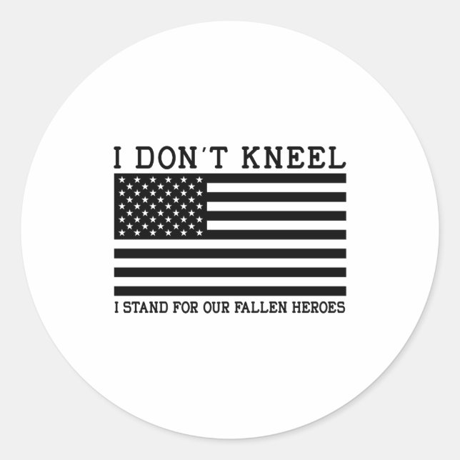 Adesivo I Dont Kneel  (Frente)