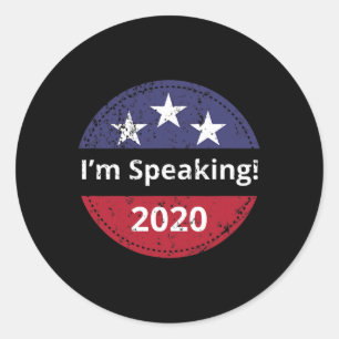 Adesivo I&#';Estou Falando Biden Harris Debate 2020