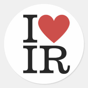 Adesivo I ❤️ Estudantes de Relações Internacionais IR/Facu