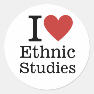 Adesivo I ❤️ Estudos Étnicos para Estudantes/Faculdade PER