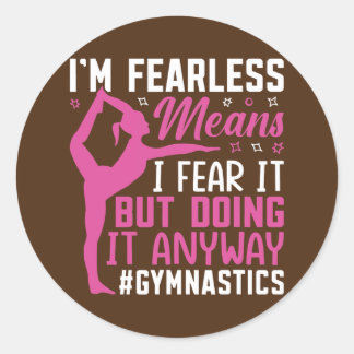 Adesivo I Fear It But Doing It Fun Gymnast Gymnastics