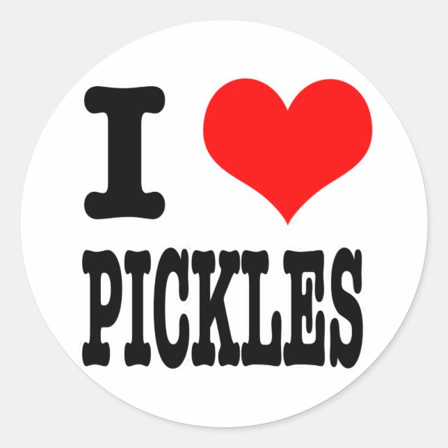 ADESIVO I HEART (AMOR) PICKLES (Frente)