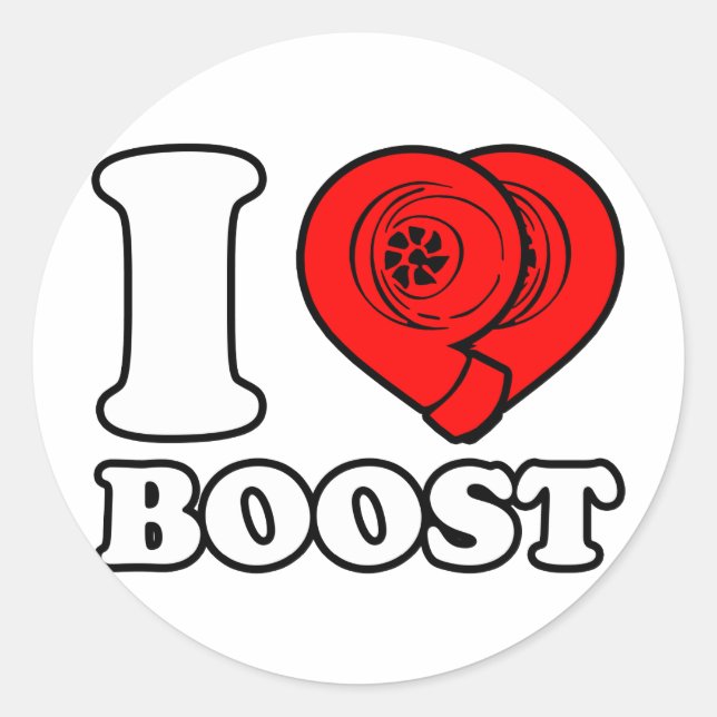Adesivo I Heart Boost (Frente)