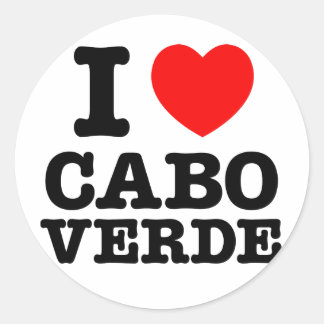 Adesivo I Heart Cabo Verde