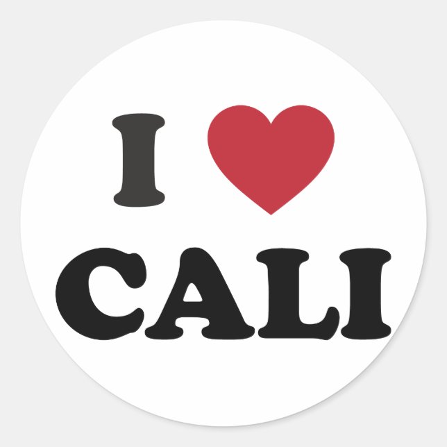 Adesivo I Heart Cali Colombia (Frente)