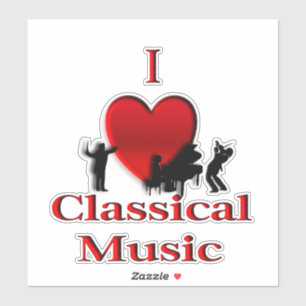 Adesivo I Heart Classical Music