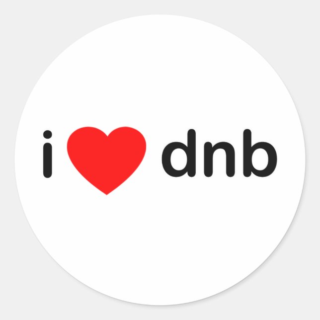 Adesivo I Heart DNB (Frente)