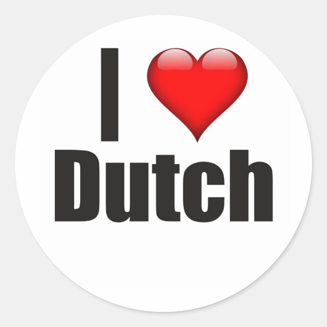 Adesivo I Heart Dutch (Frente)