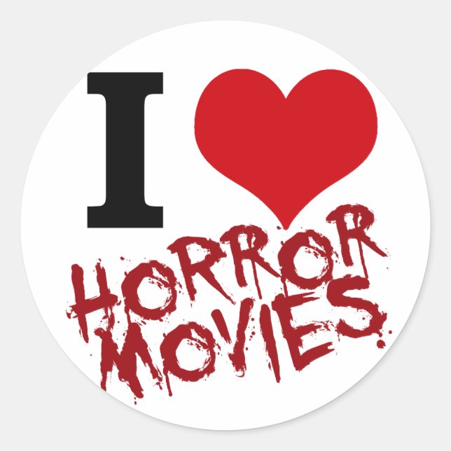 Adesivo I Heart Horror Movies (Frente)