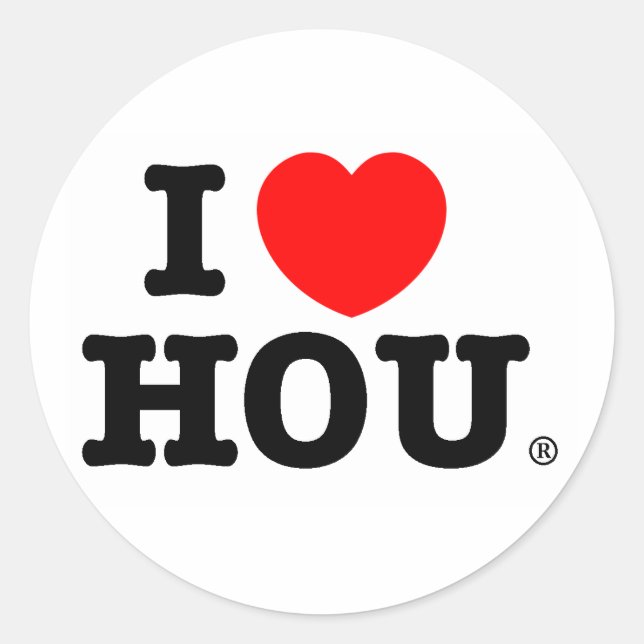 Adesivo I Heart HOU Sticker (Frente)