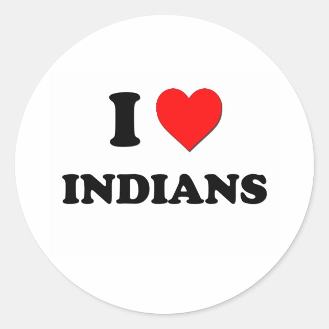 Adesivo I Heart Indians (Frente)