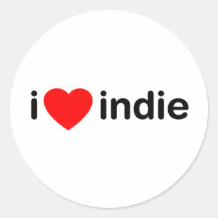 Adesivo I Heart Indie