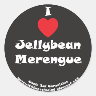 Adesivo I Heart Jellybean Merengue black